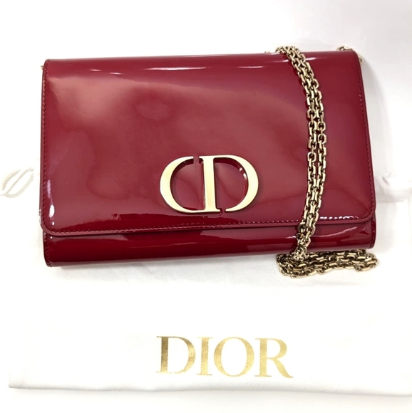 ✨️💎Authentic Christian Dior 30 Montaigne patent leather pouch - Picture 2 of 16